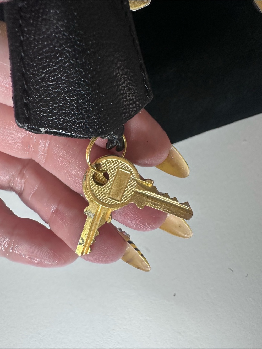 VTG Saks Fifth Avenue Paris Black Leather & Suede Kelly Bag Gold Hardware France - Picture 6 of 15